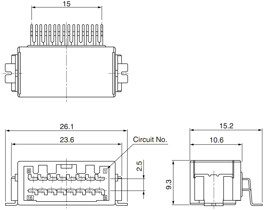 מחבר קונקטור JST CPT SM12B-CPTK-1A-TB